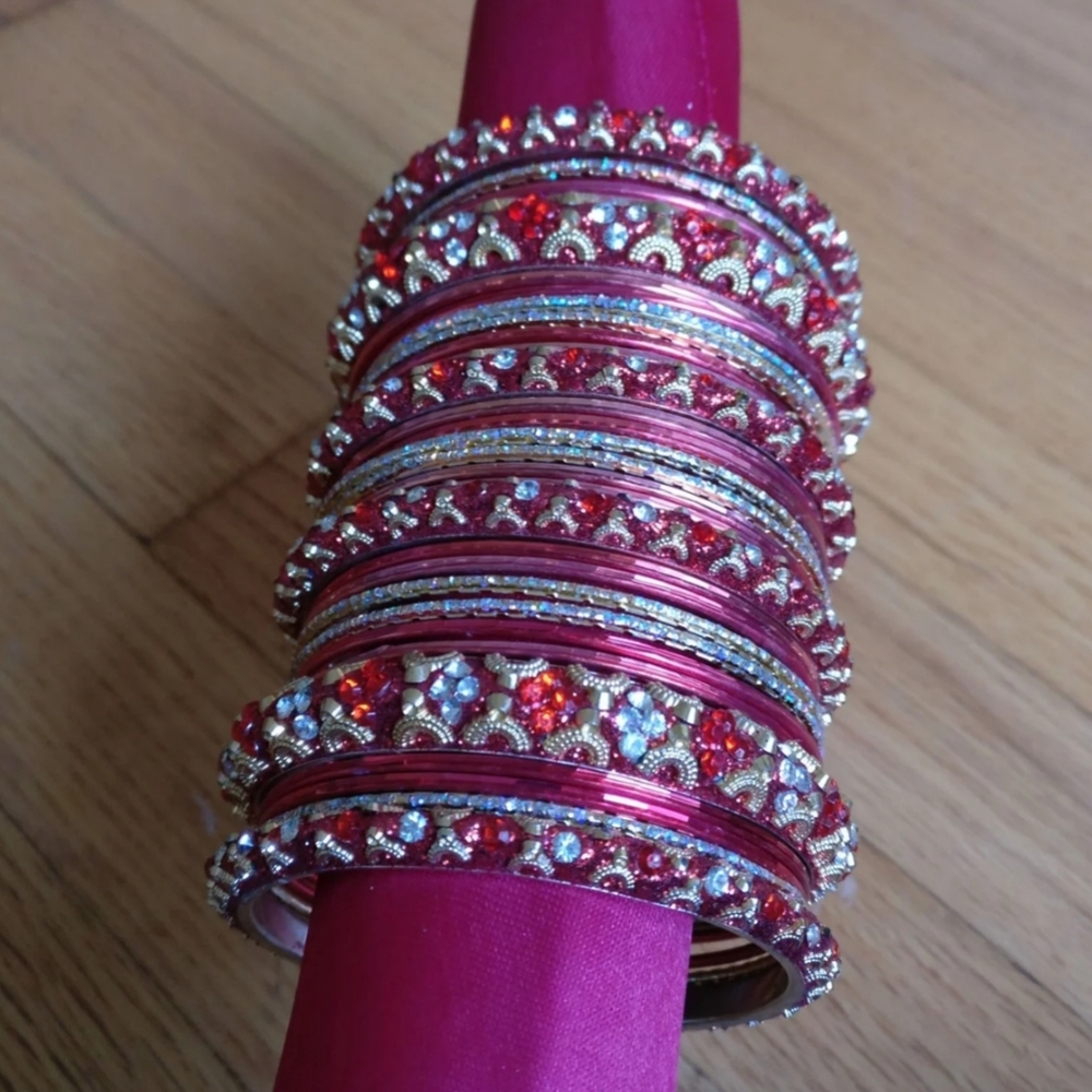 Indian Red Bridal Bangles